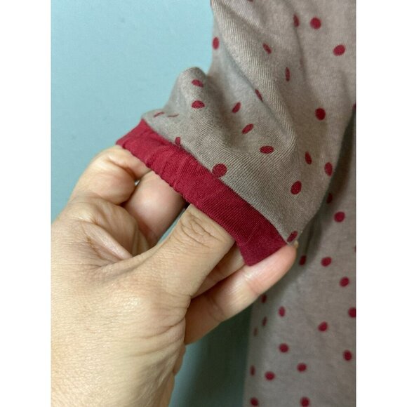 Hanna Andersson Girls5 / 110 cm Cranberry Set Dot LS Dress - Picture 8 of 11